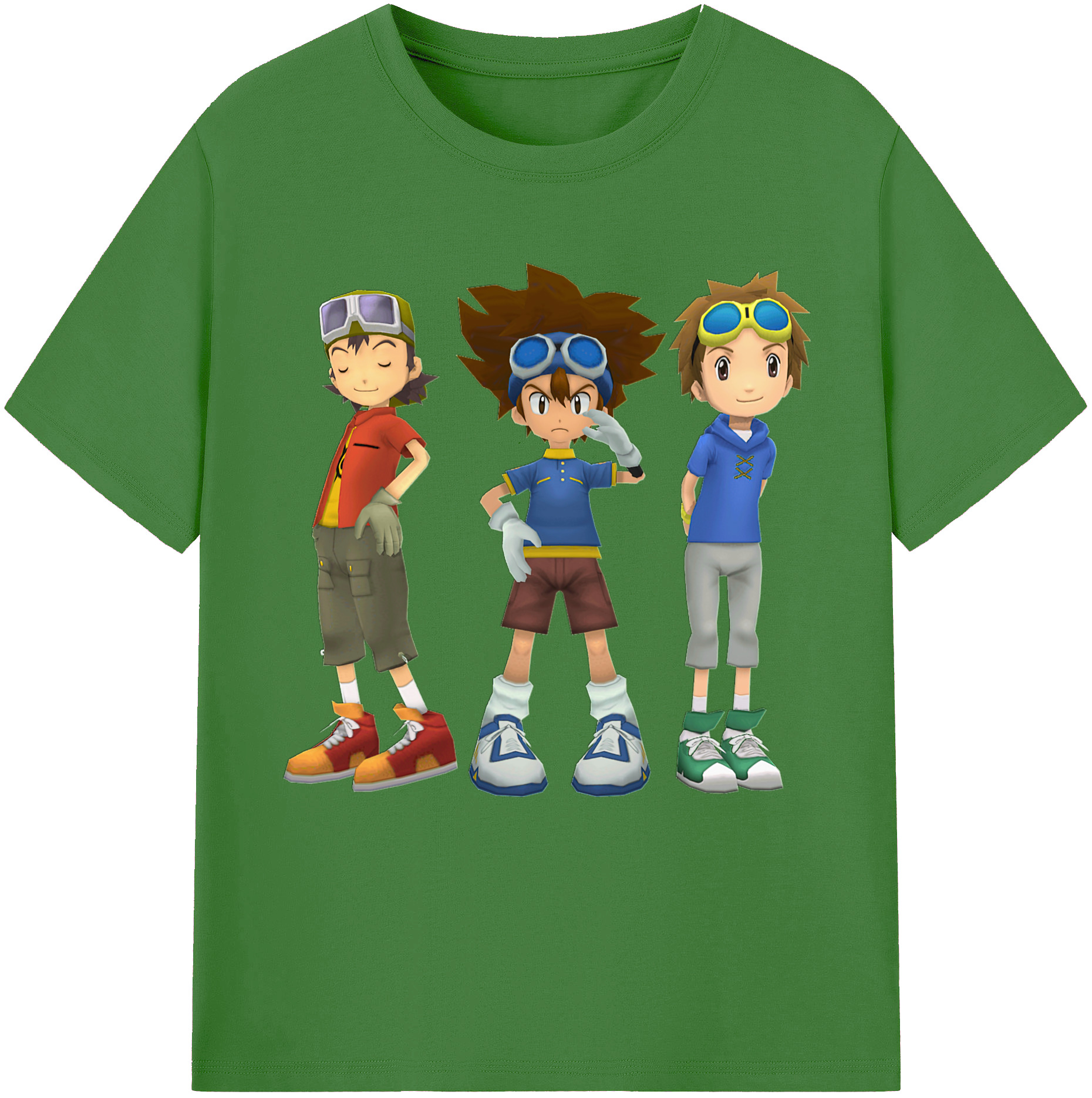 （画像用） Digimon デジタルモンスター/デジモン レディースカジュアルプリントTシャツ（綿100％）
